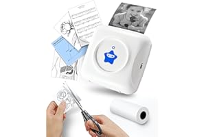 vretti Sticker Printer - TP2-Y Mini Portable Thermal Printer Inkless Sticker Maker Machine Bluetooth Label Maker Pocket Instant Print for Study Graphics, Anatomical Diagrams, Photos, Students