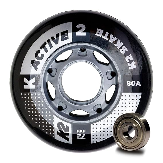 K2 Skates 72mm Active Wheel 8-Pack/ILQ5 Inline Skate Ersatzrollen 30B3007.1.1