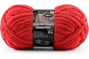 Chunky Yarn for Crocheting Blankets and Giant Yarn Projects - #7 Jumbo Super Bulky Blanket Yarns for Crocheting - Extra Thick