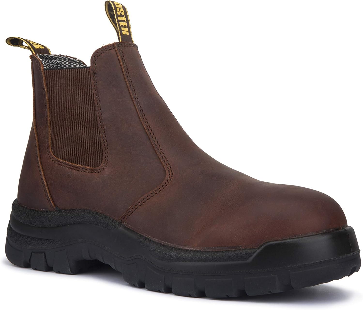 Amazon Com Rockrooster Lumen Men S Chelsea Boots Pull On Oiled Leather Boots 6 Soft Toe Work Boots Poron Xrd Coolmax Astm F2892 18 Eh Industrial Construction Boots