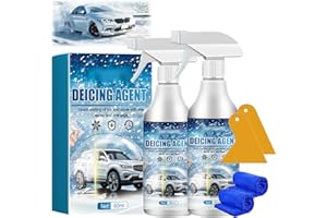 Car Windshield Snow Melting Coating Spray, Snow Repellent Spray De-Icer for Car - Fast Ice & Snow Remover, Winter Windshield 