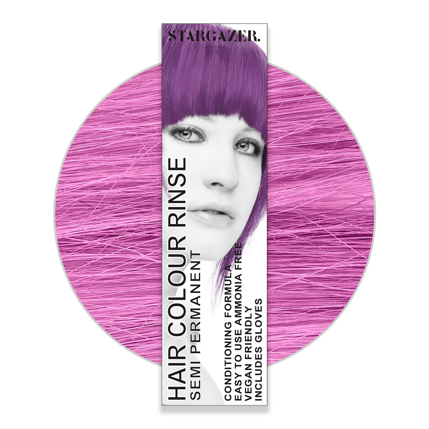 Stargazer Semi Permanent Hair Dye, Soft Cerise