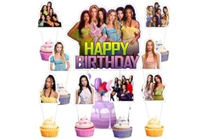 25 Pcs Katseye Cake Topper and Cupcake Toppers Set Birthday Party Supplies for Katseye Themed Birthday Decorations