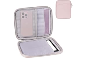 CAYEELU Padded Sleeve Pouch for 6-7 Inch eBook/E-Reader/Kindle Paperwhite/Kindle Oasis (Pink-PU)