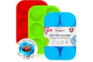 Silicone Oreo Cookie Mold, Walfos Round Cylinder Chocolate Covered Oreos Molds, BPA Free and Non-Stick, Perfect for Cookies, Oreos, Candy, Soap, Cupcake, Pudding, Jello, Set of 3
