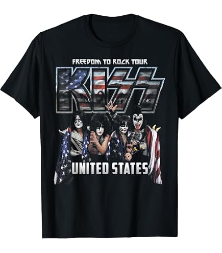 Amazon.com: Kiss T Shirt End Of The Road Tour Band Logo Official