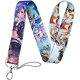Pinstant Honkai Star Rail Video Game 17.7" Neck Lanyard Keychain Holder ID Badge Mobile Phone Pin Strap