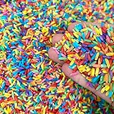 Rainbow Rice Sensory Bin Filler for Sensory Play – 2 LB (4 Cups) | Non-Toxic Colored Rice For Sensory Tables | DIY Montessori Color Rice Activities | Rice Sensory Bin Filler for Educational Play