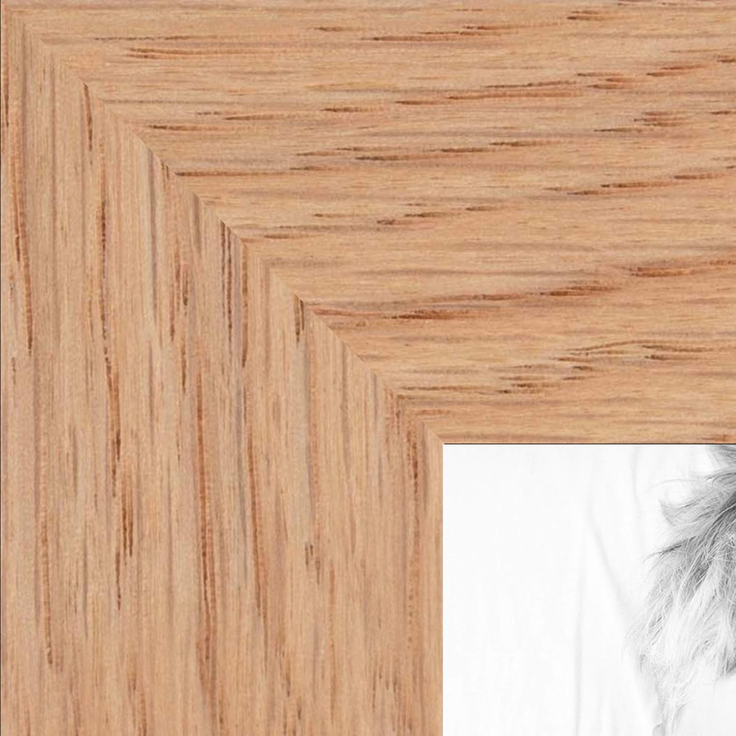 Wood Custom 1.25 This Frame, Picture Brown Inch 4x4 ArtToFrames Poster