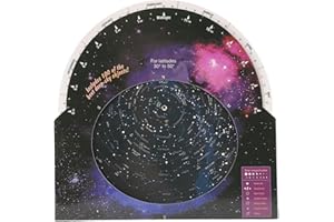 Star Target Planisphere, Astronomical Guide Tool for Observing Stars, Nebulae and Galaxies, Cardboard Material, Designed for 