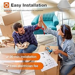 addlon Ceiling Fans with Lights, 42 Inch Low
