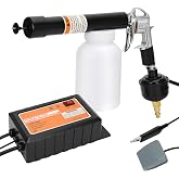 Hosile Powder Coating System, Electrostatic Output Powder Coating Kit | Dual Voltage Design, Powder Coating Machine with Footswitch, Gun, Nozzle and Powder Bottle, For Commercial and Home DIY