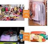 Niviy Garment Bags Pack of 6 Transparent Breathable 120x60cm & 100x60cm view 7