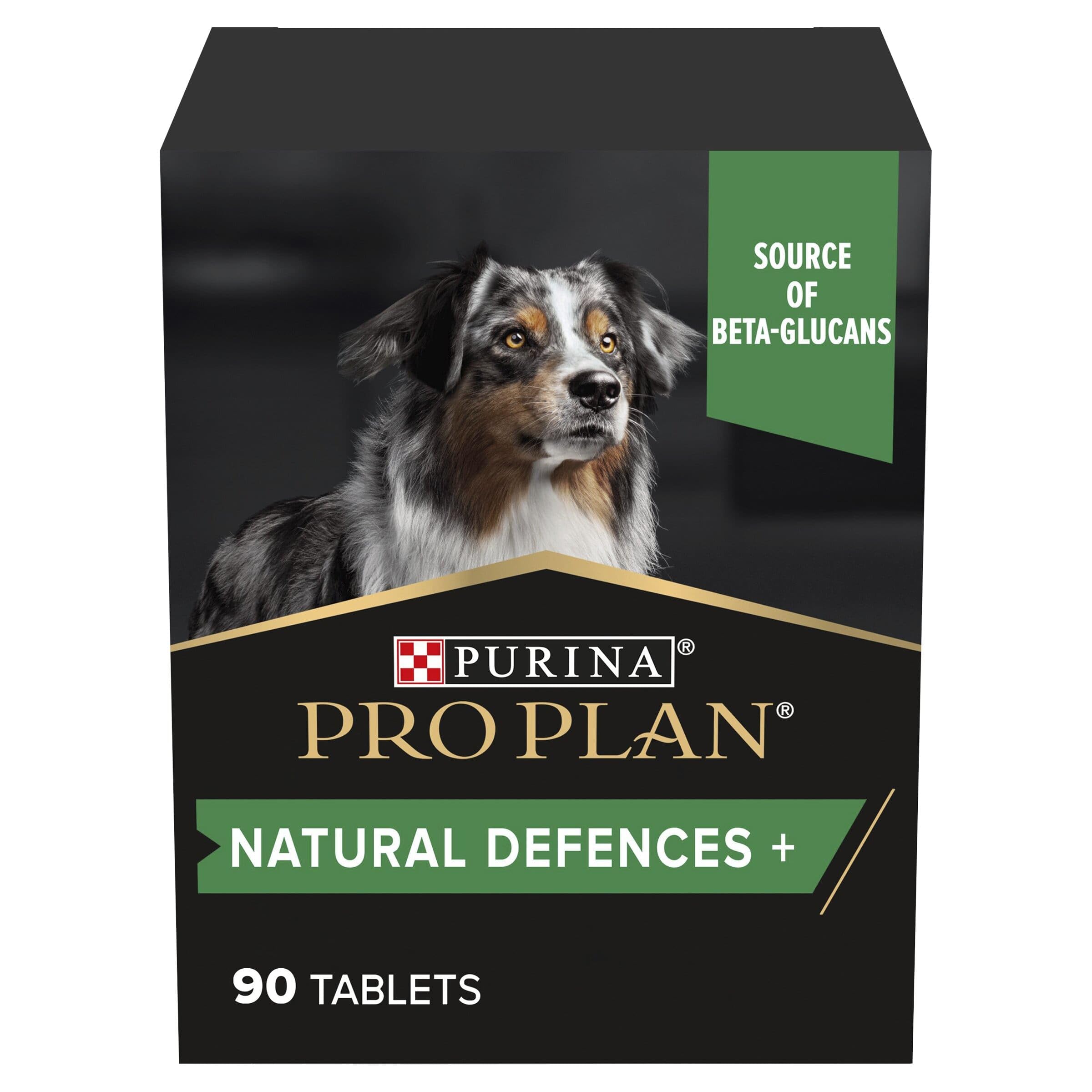 PRO PLAN Dog Natural Defences Supplement | Immune health support, immune system, antibody production | with Yeast, beta glucans | all breed | Adult and Senior dogs | 90 Tablets