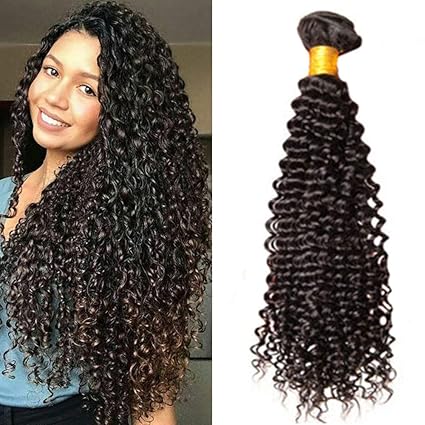 Laavoo 35cm Afro Curl Human Hair Black Bundles Capelli Ricci Crespokinky Curly Extension Capelli Tessitura Shatush 7a Unprocessed Brasiliani Weft