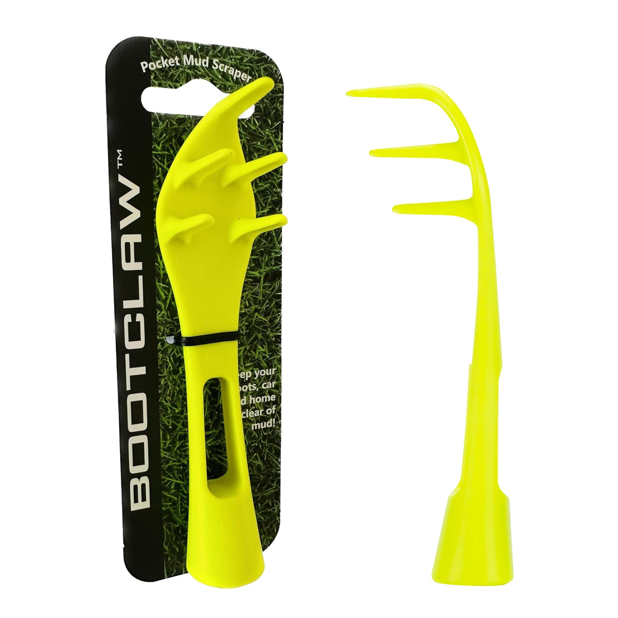 Bootclaw Pocket Mud Scraper for Football Boots, Rugby Boots, Hiking Boots, Running Shoes, Golf Shoes and Wellies – Easily removes Mud from Studs, Cleats, Grooves and Treads.