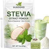 7oz Stevia Extract Powder, Zero Calorie Sweetener for Drinks and Baking | Highly Concentrated Powder with Included Scoop for Sweetening Coffee, Tea, Desserts and Homemade Recipes with Ease