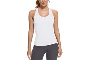 MathCat Workout Tops for Women Racerback Tank Tops Seamless Running Tank Tops Muscle Tank