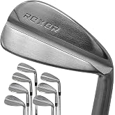 Roxor Golf RXR - Golf Full Iron Sets for Men - Stiff Flex - 4,5,6,7,8,9 Pitching Wedge - Right Handed - Steel Shaft - New Superior Golf Club Iron Set Blades - Standard Length