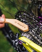 Peaty's Angled Drivetrain Cleaning Brush with Beech Wood Handle view 3