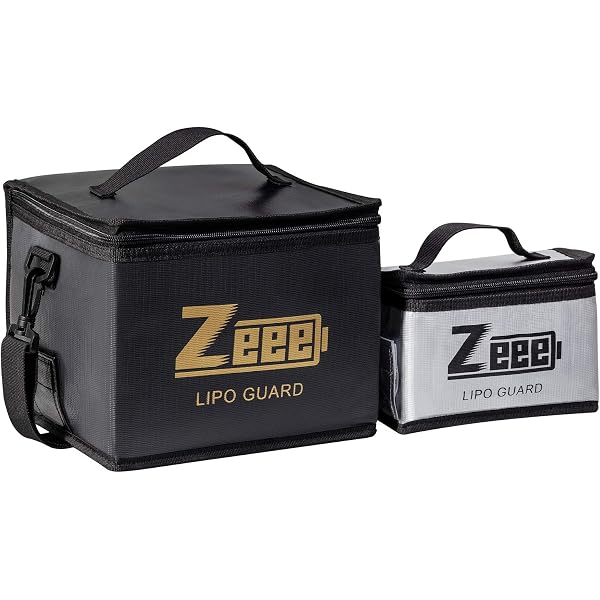 Ebike Battery Fireproof Bag – Large Safety Storage & Charging Bag, 49x15x15cm, Heat Resistant To 1000°C, With Strap-428872