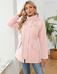 LOMON Women Waterproof Outdoor Hiking Raincoat