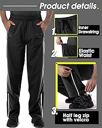33,000ft Men's Rain Pants Waterproof, Windproof