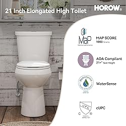 HOROW 21 Inch Tall Toilets, Extra High Toilets with