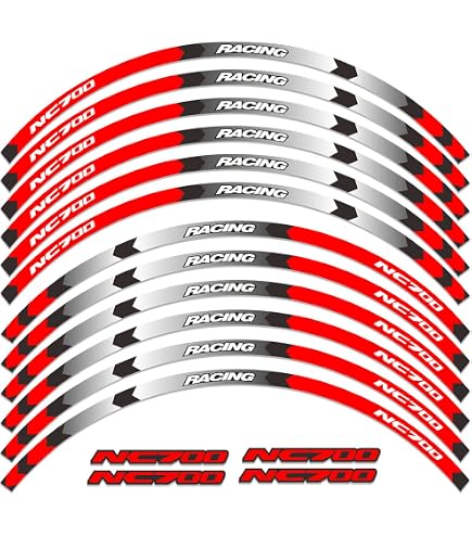 Adhesivos Reflectantes Para Ruedas De Moto | Para Honda CBR 400-1100RR | Incluye Tiras Para Llanta Exterior E Interior, Fácil Instalación