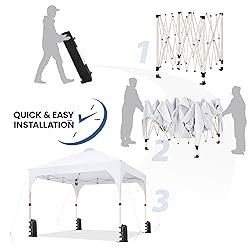 Yaheetech 10x10 Pop Up Canopy Tent with Vent, Easy