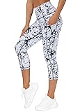 THE GYM PEOPLE Thick High Waist Capris Yoga Pants