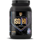 HOSSTILE ISO[H1] Grass Fed Whey Protein Isolate with Digestive Enzymes, Whey Protein Powder for Muscle Gain & Muscle Recovery, Post Workout Recovery Drink, Blueberry Donut, 30 Servings