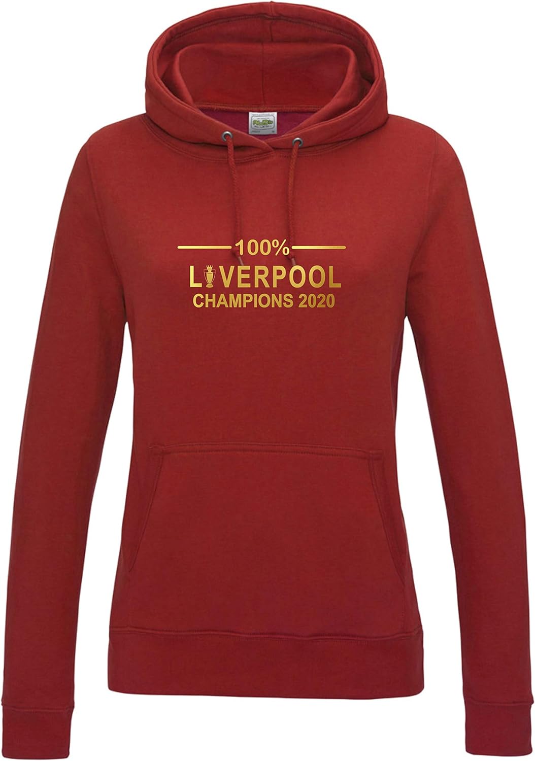 ladies red champion hoodie