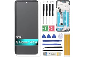 UYGHHK Screen Replacement for Motorola G Power 5G 2024 XT2415 XT2415-1 XT2415-5 XT2415V 6.7'' Assembly LCD Display Touch Screen Digitizer with Tools & Frame