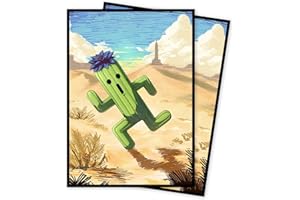 COMDEK00 MTG Card Sleeves(Cactus Black Lotus) Magic The Gathering Card Sleeves Art Sleeve Deck Protector, Clear Front & Matte Back, Smooth Shuffle