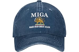 Make Iran Great Again Miga Hat Trucker Cap for Men Women, Old Iran Persian Flag Lion and Sun Hat Cap for Men Women