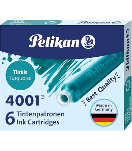 Amazon.com : Pelikan 4001 TP/6 Ink Cartridges for Fountain Pens