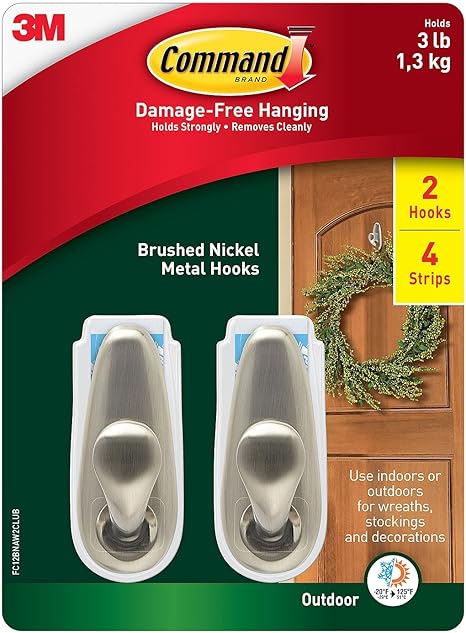 Amazon Co Jp コマンド アウトドアforever Classic Mediumメタルフック 2フック 4ストリップ Diy 工具 ガーデン