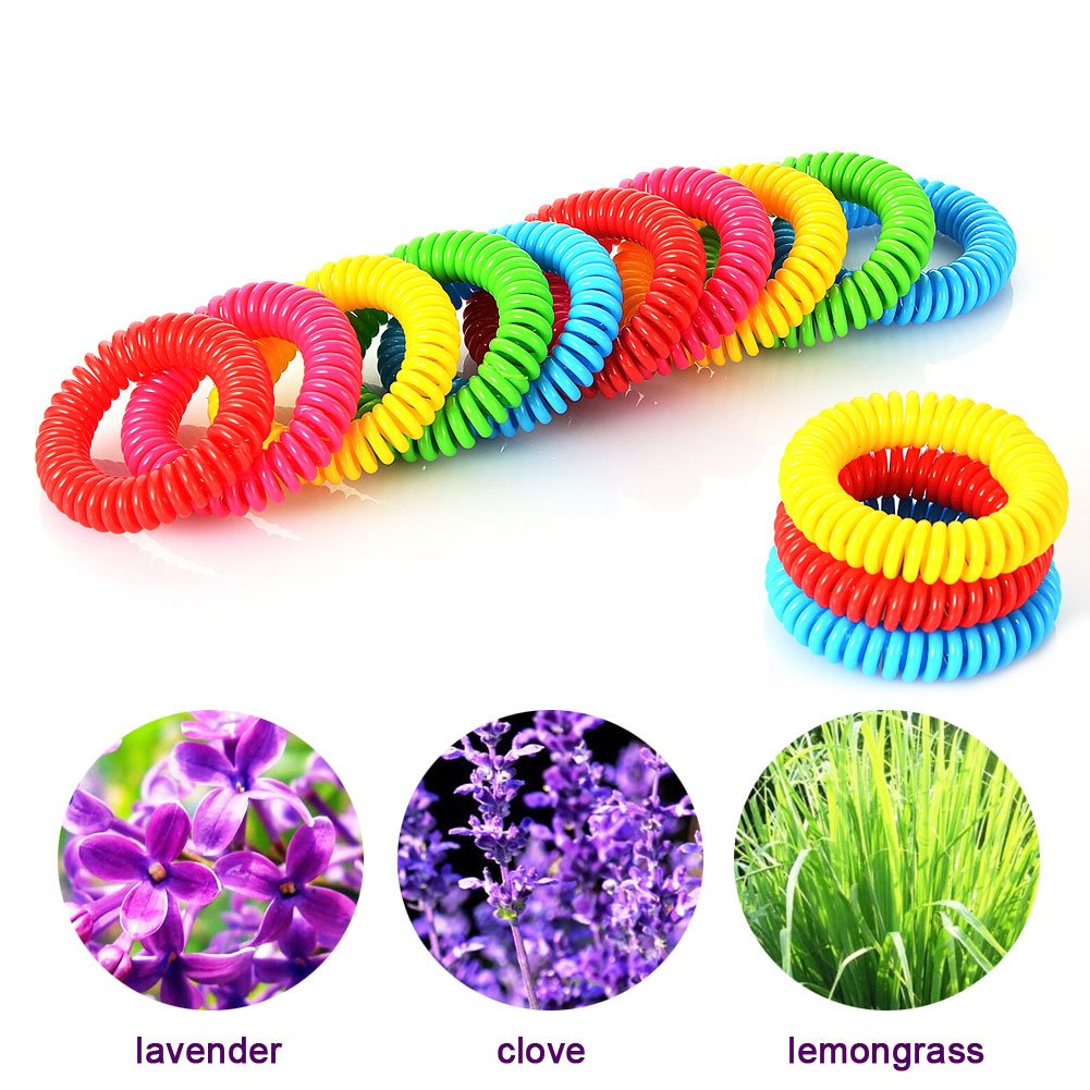 MUITOBOM 15 Pack Natural Mosquito Repellent Bracelets, 250 Hours Per Waterproof Mosquito Bracelets, Mosquito Repellent Mosquito Bands for Kids, Toddler, Adults