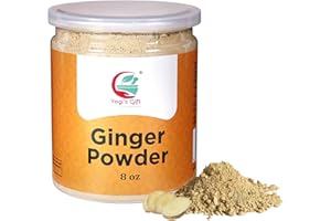 YOGI’S GIFT – CELEBRATING HEALTH Ginger Powder 8oz | As Spicy as Fresh Ginger | Flavourful Powder | 100% Pure and Natural | Great for Baking and Tea | By Yogi’s Gift®
