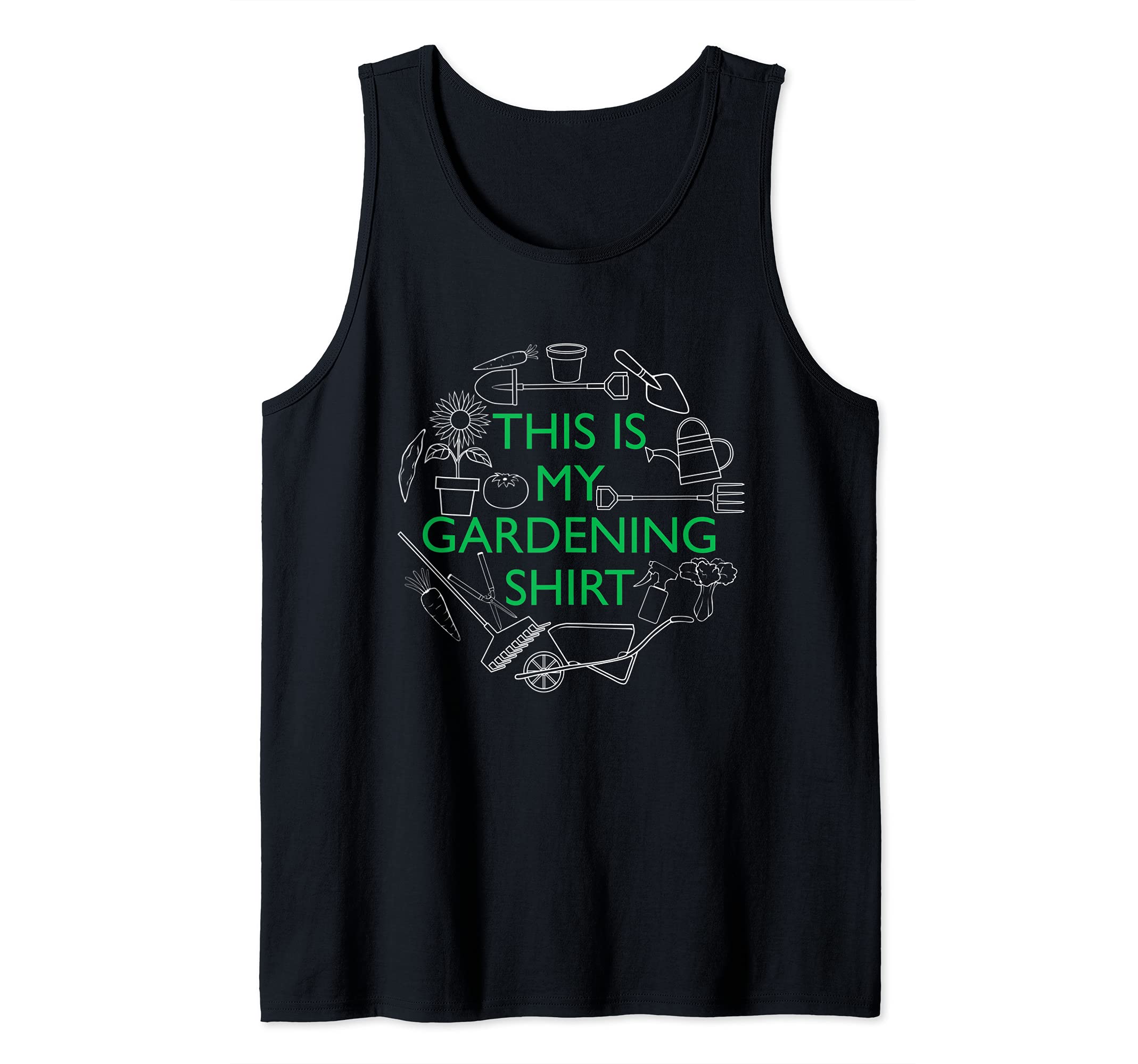 Ironic Gardener Design Gardening Plants Tank Top