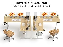 WALKINGDESK 75x61 Inches Reversible L Shaped