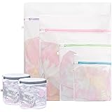 CCidea 6 Pack Mesh Laundry Bag for Delicates, for Washing Machine,Clothing Washing Bags with Zipper Large and small clothes