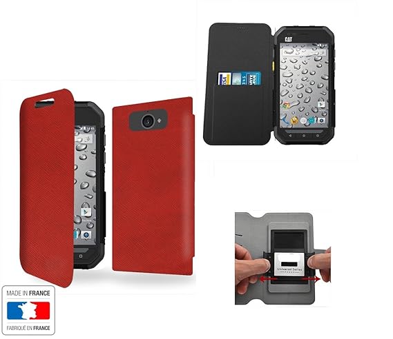 INNOVATIVE Marron Collection Exception Caterpillar CAT S30 Schutzhülle mit internen Speicher Tür-Karte - Caterpillar CAT S30