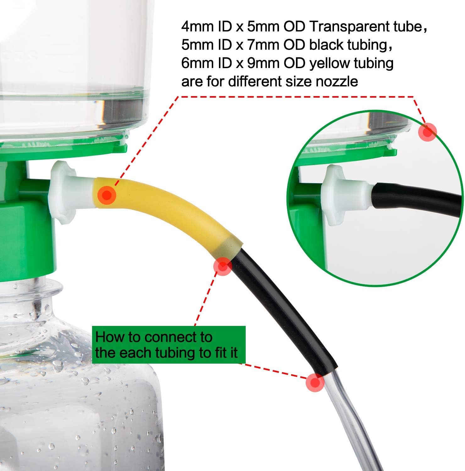 Homesprit lab Vacuum Filtration Pump for Laboratory Vacuum Filtration Distillation Apparatus to Filter The Liquid Quicker: Home & Kitchen