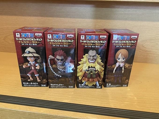 Amazon 4種 ワンピース コレクタブル ワーコレ フィギュア トレジャーラリー シキ ナミ ルフィ マッドトレジャー 303 フィギュア ドール 通販