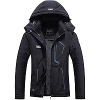 Pooluly Women's Ski Jacket Warm Winter Waterproof Windbreaker Hooded Raincoat Snowboarding Jackets