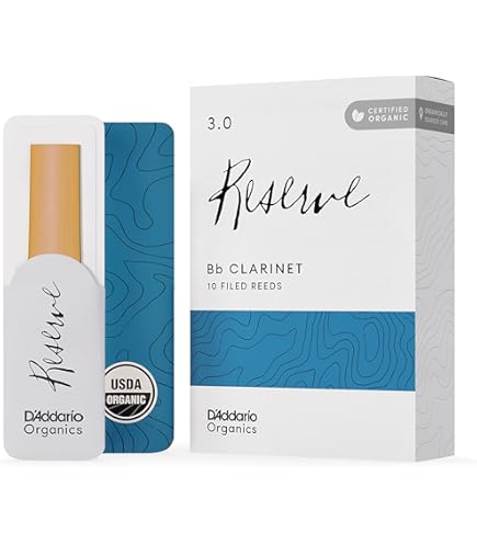 Amazon.com: D'Addario Reserve Bb Clarinet Reeds, Strength 4.0+, 10