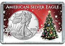2024 Silver Eagle With Christmas Tree Design Holiday $1 Uncirculated