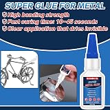 Bondtech Metal Glue 30 g Clear Instant Bond for Metal Waterproof Heat-Resistant view 2
